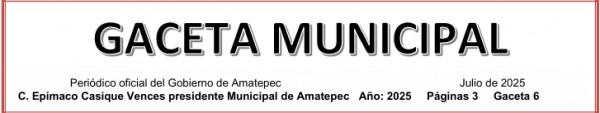 Gaceta Municipal Julio